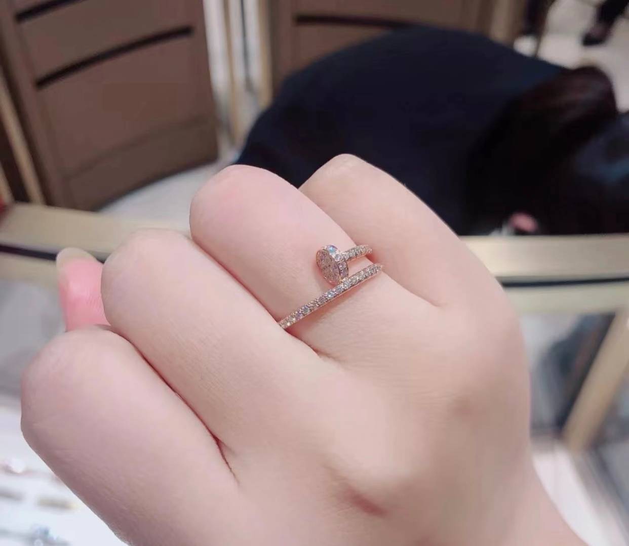 Cartier カルティエ レディース リング ジュスト アン クル 750 K18 YG WG PG ブランドジュエリー 普段使い ギフト - 画像 4