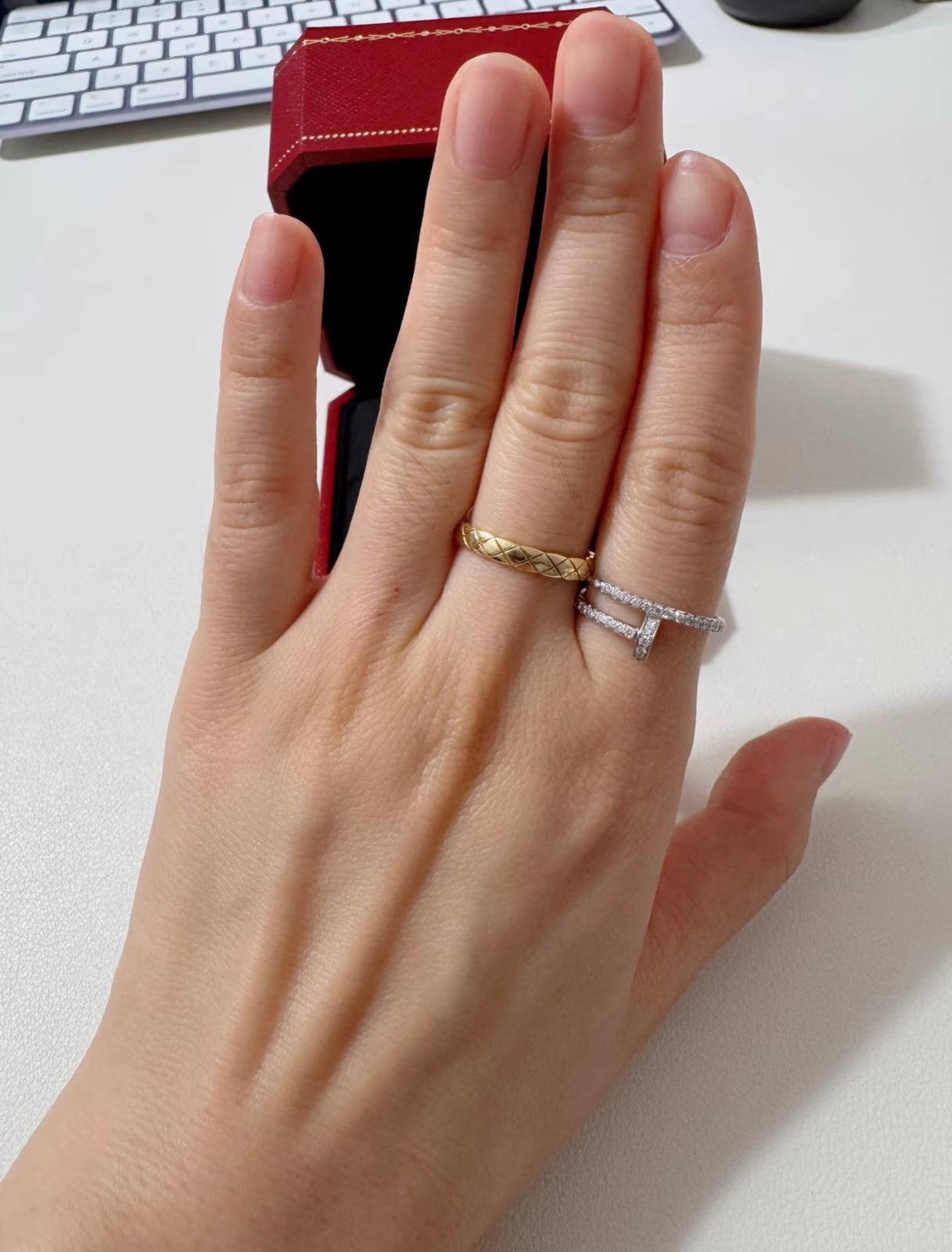 Cartier カルティエ レディース リング ジュスト アン クル 750 K18 YG WG PG ブランドジュエリー 普段使い ギフト - 画像 5
