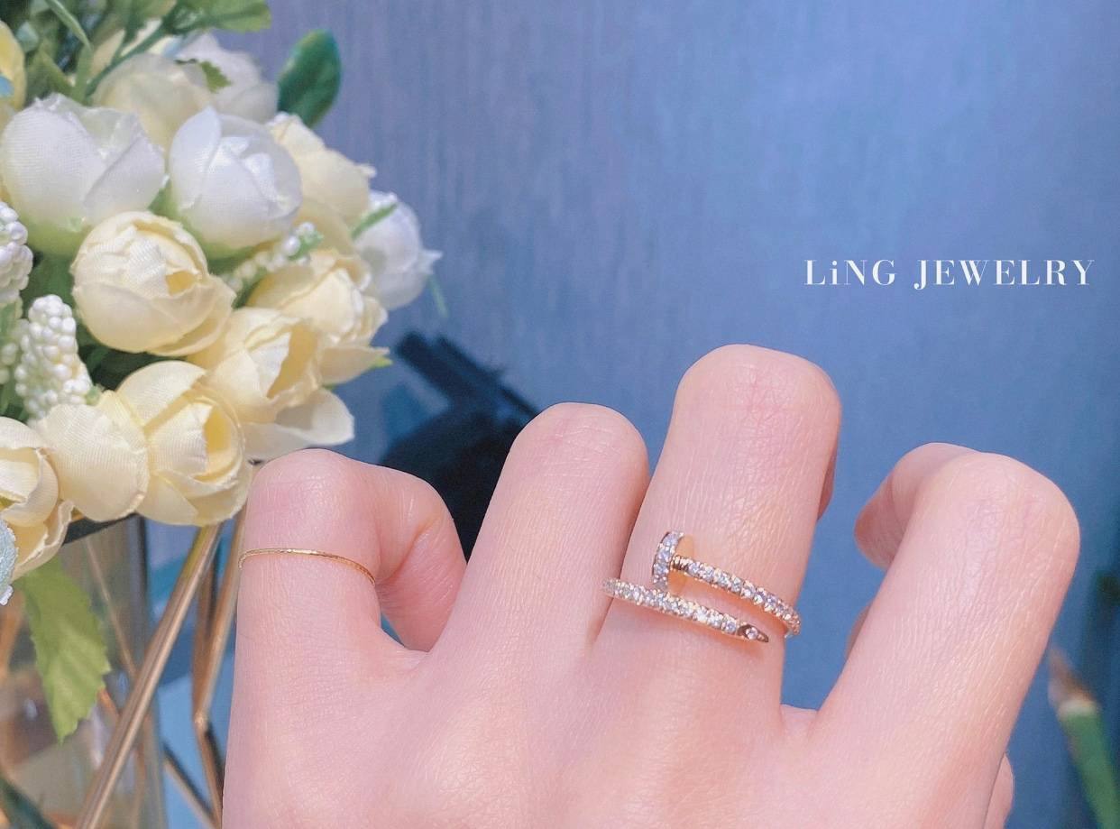 Cartier カルティエ レディース リング ジュスト アン クル 750 K18 YG WG PG ブランドジュエリー 普段使い ギフト - 画像 6