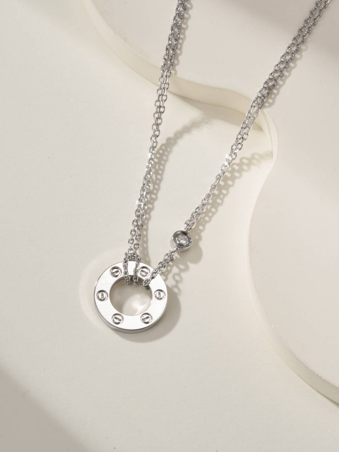 Cartier カルティエ レディース ネックレス LOVE ラブリング 750 イエローゴールド ブランドジュエリー プレゼント - 画像 9