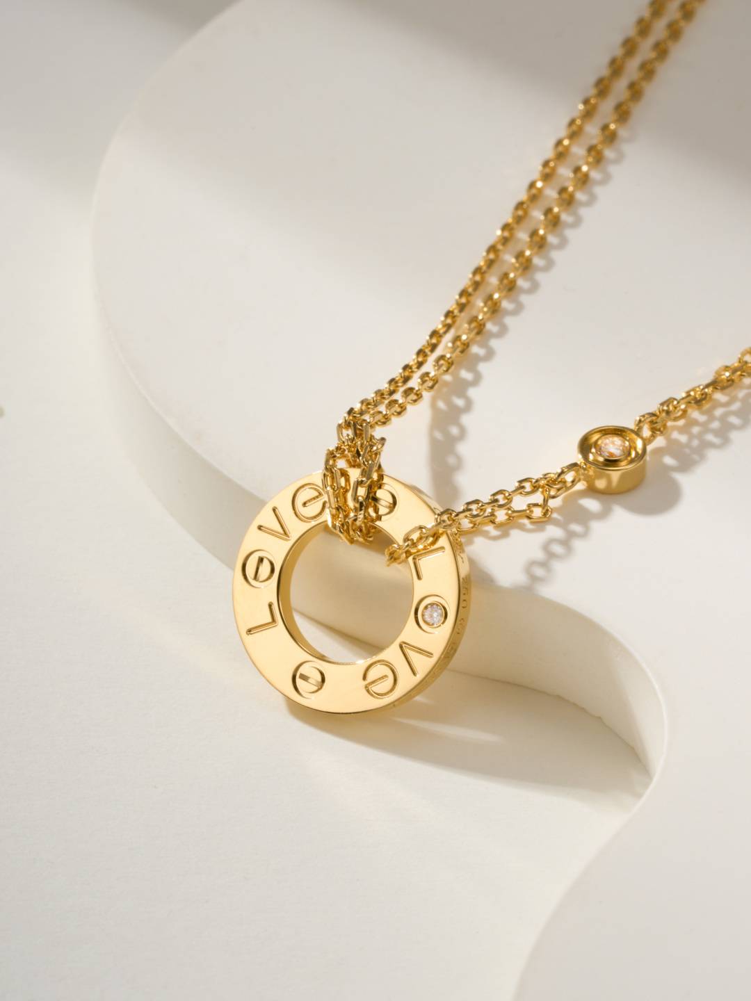 Cartier カルティエ レディース ネックレス LOVE ラブリング 750 イエローゴールド ブランドジュエリー プレゼント - 画像 13