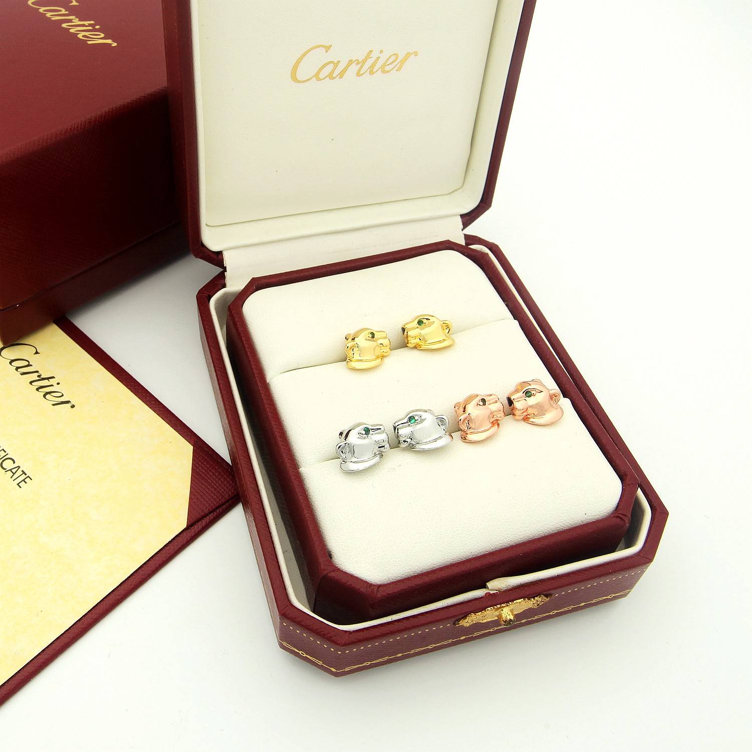 Cartier カルティエ レディース ピアス トリニティ 750 K18 ダイヤモンド ブランドジュエリー ギフト - 画像 4