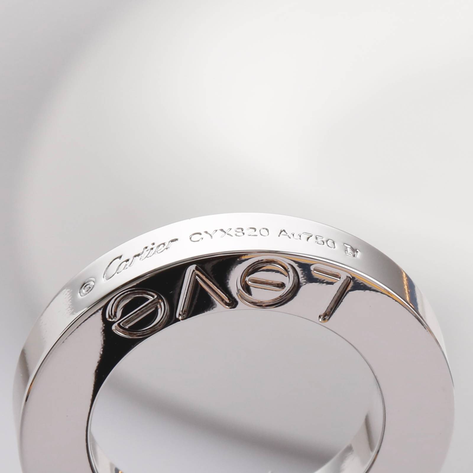 Cartier カルティエ レディース ネックレス LOVE ラブリング ホワイトゴールド 750 ダイヤモンド ブランドジュエリー 普段使い - 画像 4