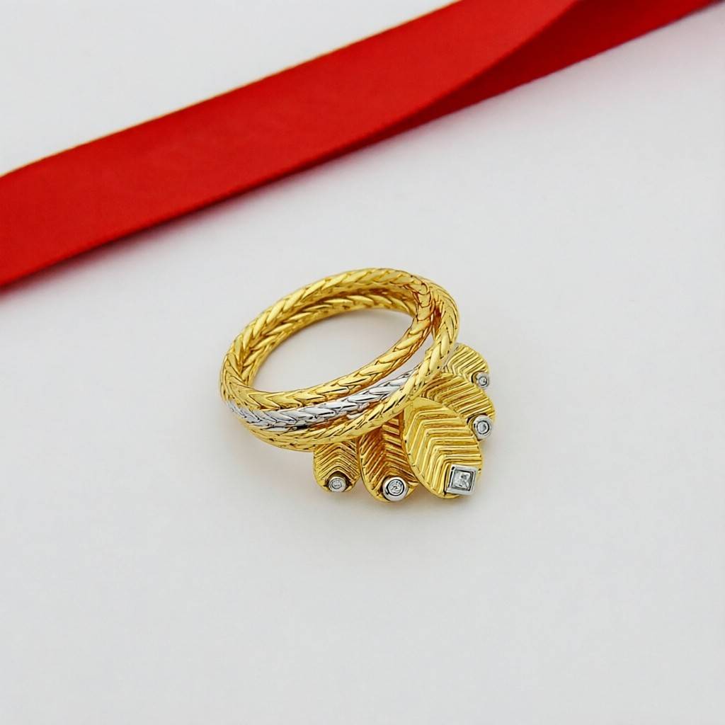 Cartier カルティエ レディース リング パンテール 750 YG ダイヤモンド ブランドジュエリー 結婚指輪 - 画像 5