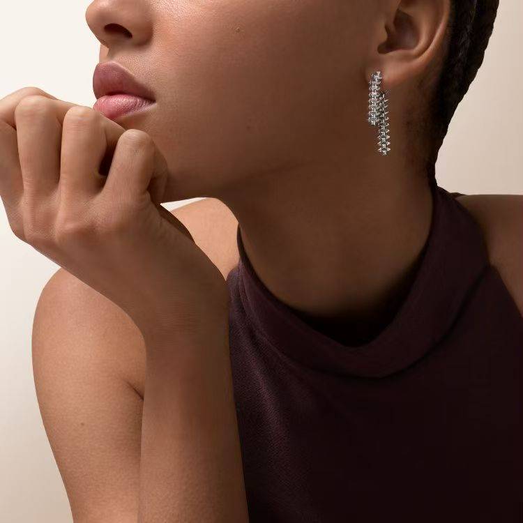 Cartier カルティエ レディース ピアス ジュスト アン クル ダイヤモンド 1P ダイヤ ブランドジュエリー 普段使い - 画像 7