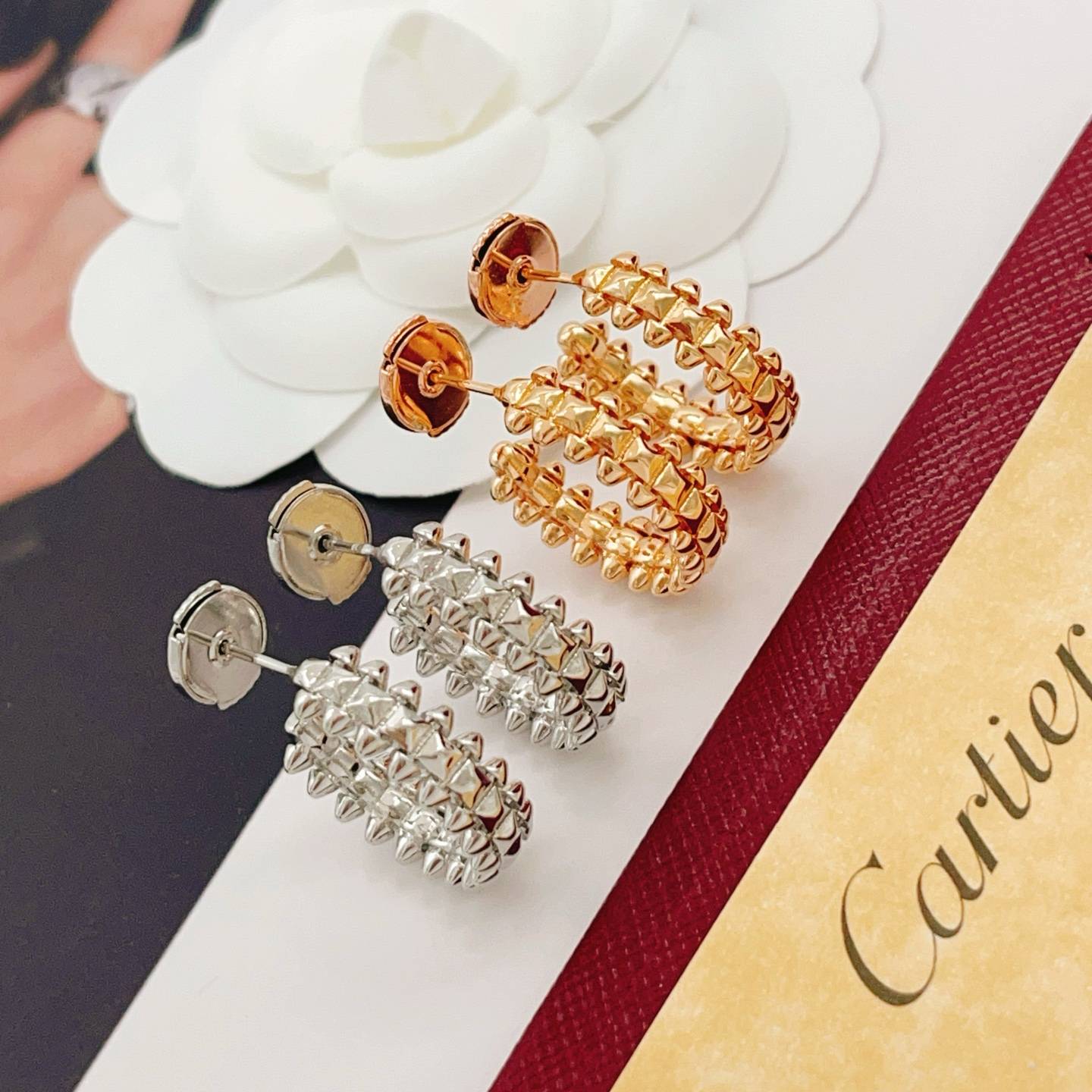 Cartier カルティエ レディース ピアス ジュスト アン クル 750YG ブランドジュエリー 普段使い ギフト - 画像 4