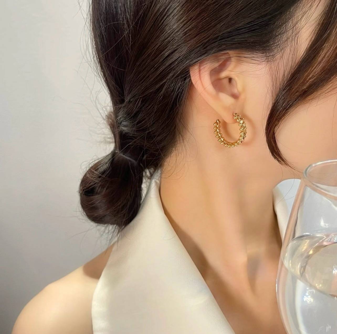 Cartier カルティエ レディース ピアス ジュスト アン クル 750YG ブランドジュエリー 普段使い ギフト - 画像 11