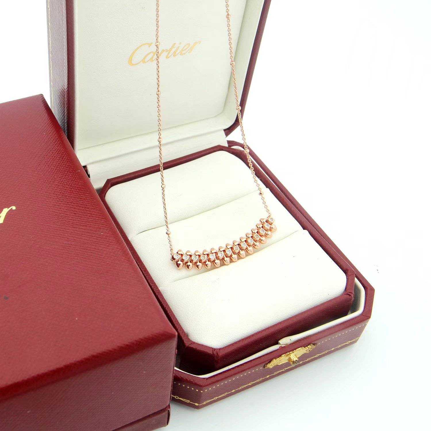 Cartier カルティエ レディース ネックレス ジュスト アン クル 750 ダイヤモンド ブランドジュエリー 普段使い - 画像 7