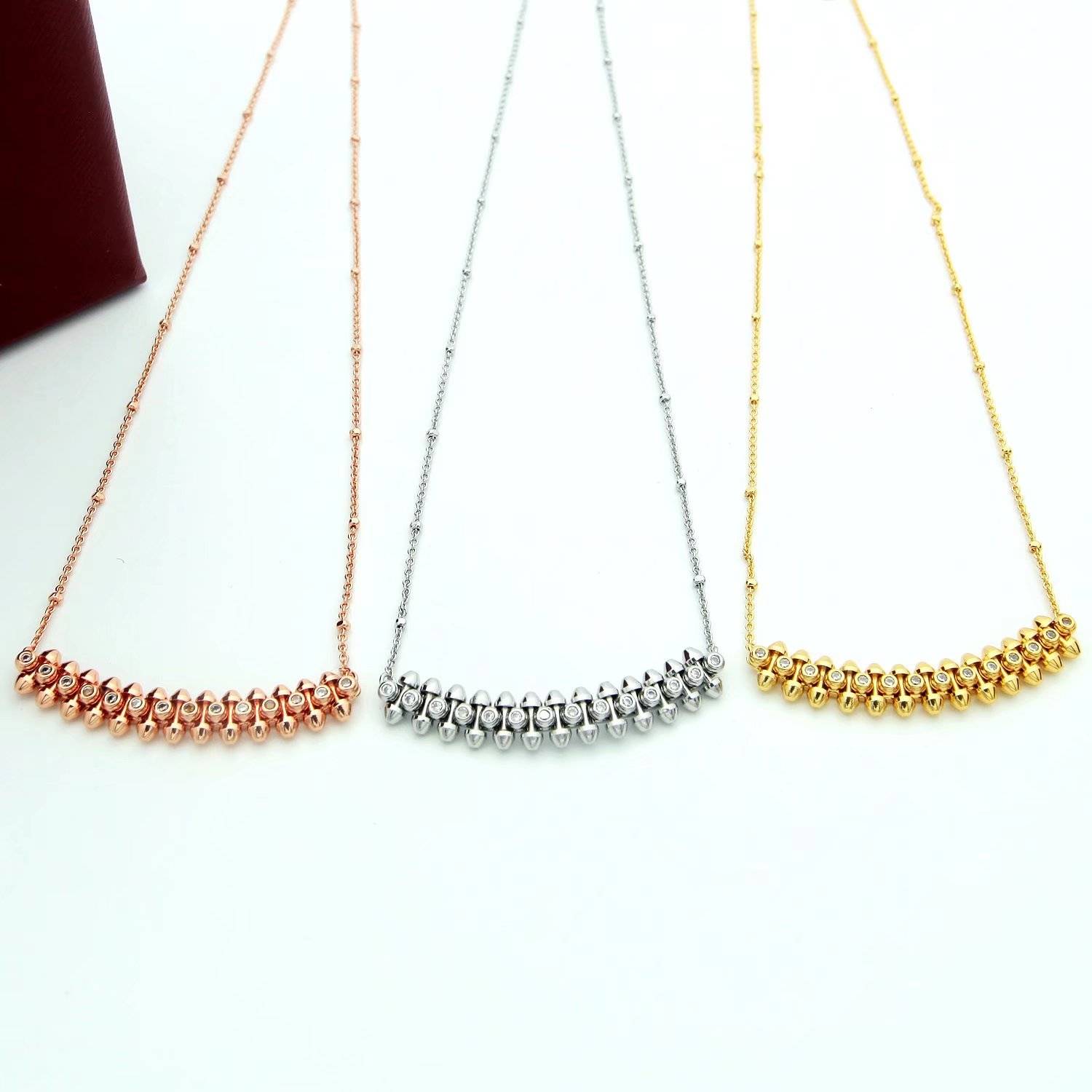 Cartier カルティエ レディース ネックレス ジュスト アン クル 750 ダイヤモンド ブランドジュエリー 普段使い - 画像 8
