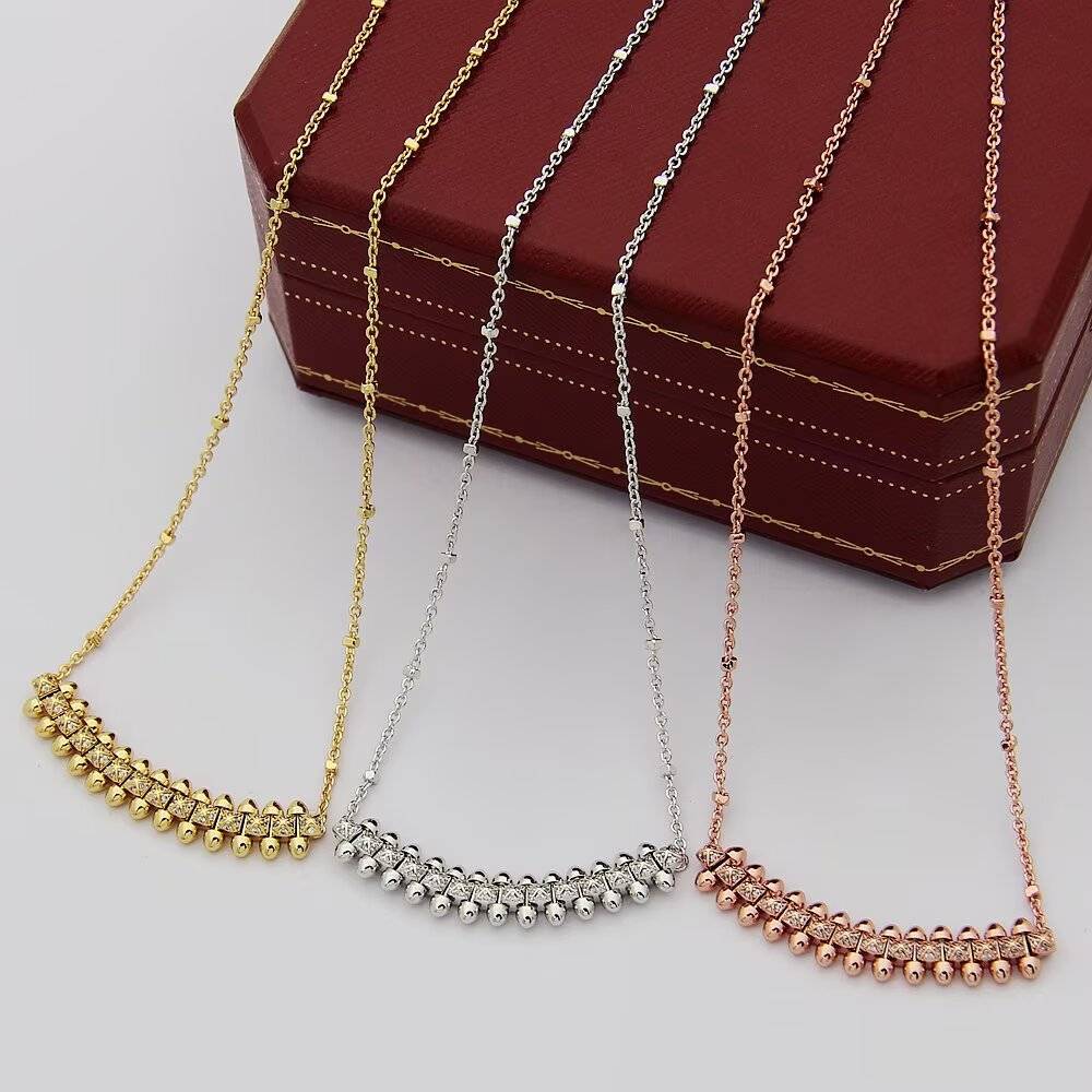 Cartier カルティエ レディース ネックレス ジュスト アン クル ダイヤモンド 750 イエローゴールド ホワイトゴールド ピンクゴールド ブランドジュ - 画像 7