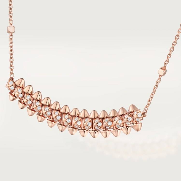 Cartier カルティエ レディース ネックレス ジュスト アン クル ダイヤモンド 750 イエローゴールド ホワイトゴールド ピンクゴールド ブランドジュ - 画像 9