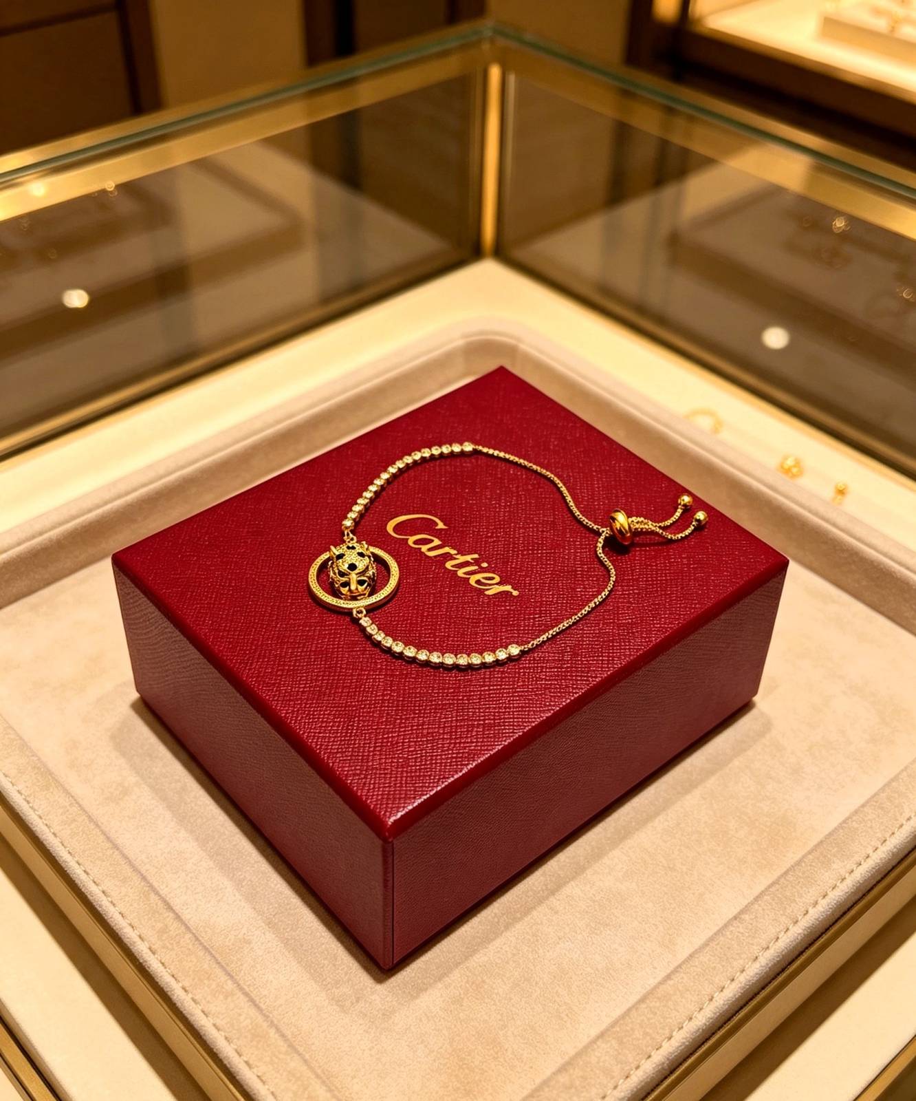 Cartier カルティエ レディース ブレスレット パンテール 750 イエローゴールド ブランドジュエリー プレゼント - 画像 3