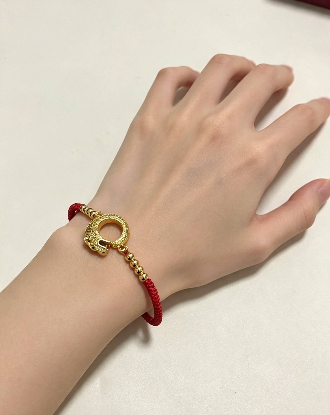 Cartier カルティエ レディース ブレスレット パンテール レッド チャーム 本物 ブランドジュエリー - 画像 5