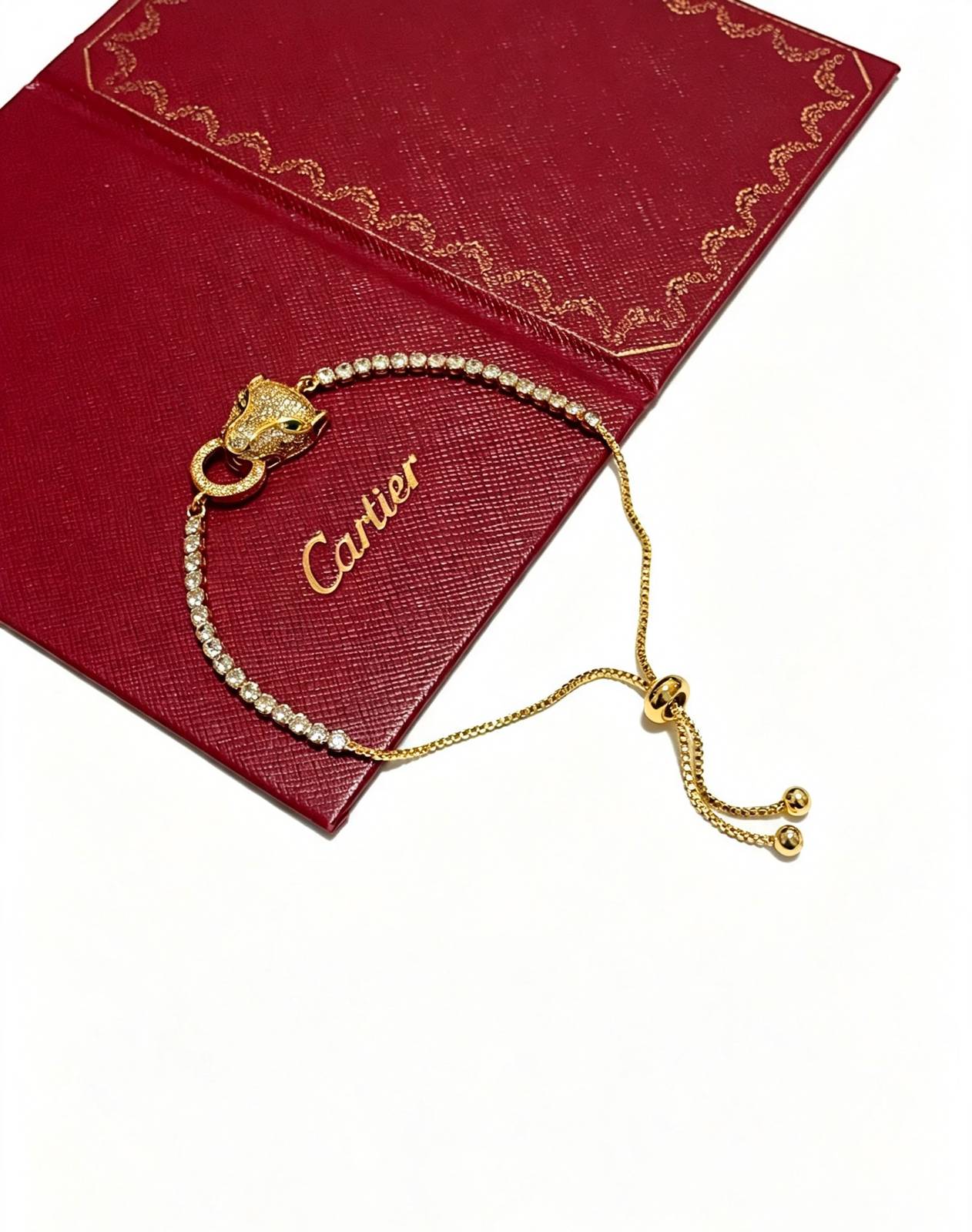 Cartier カルティエ レディース ブレスレット パンテール 750 イエローゴールド ダイヤモンド ブランドジュエリー 普段使い - 画像 4