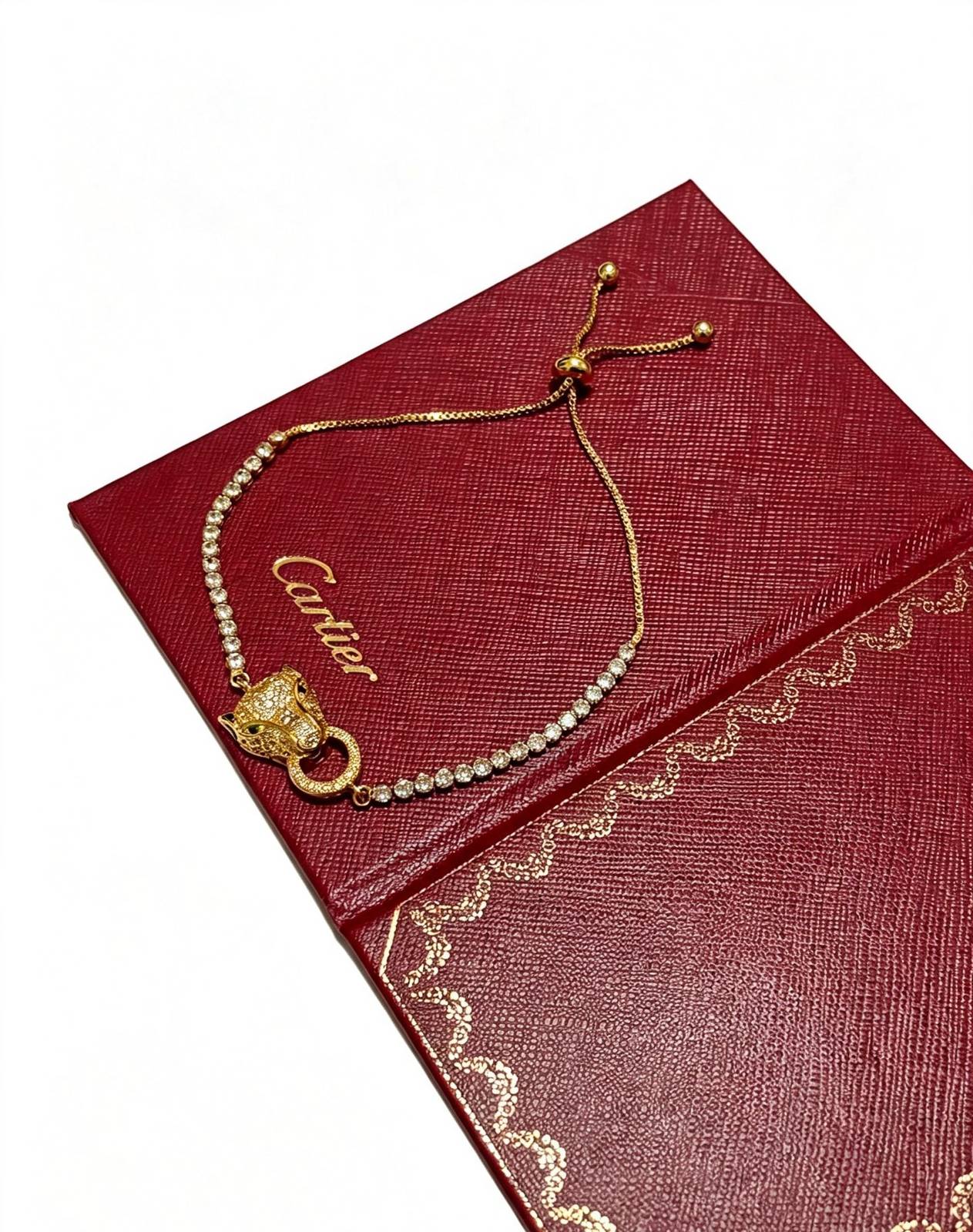 Cartier カルティエ レディース ブレスレット パンテール 750 イエローゴールド ダイヤモンド ブランドジュエリー 普段使い - 画像 8