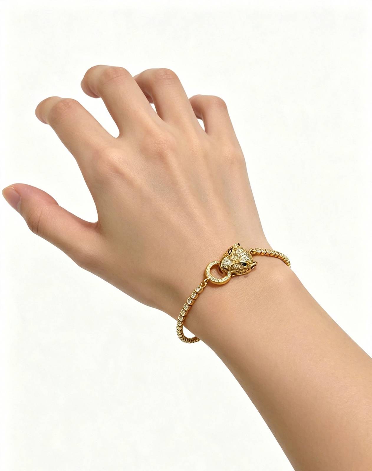 Cartier カルティエ レディース ブレスレット パンテール 750 イエローゴールド ダイヤモンド ブランドジュエリー 普段使い - 画像 9