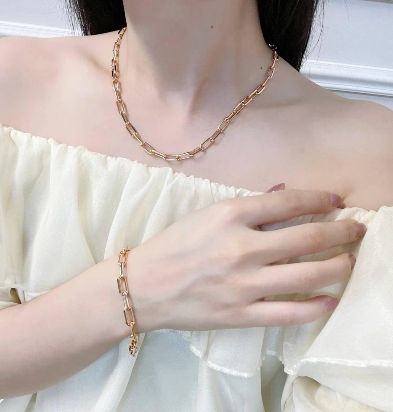 Cartier カルティエ レディース ブレスレット ジュスト アン クル K18 YG ブランドジュエリー 普段使い プレゼント - 画像 5