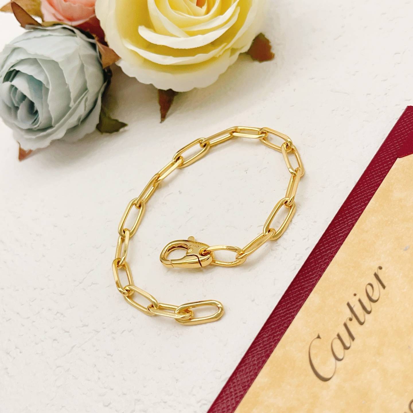 Cartier カルティエ レディース ブレスレット ジュスト アン クル K18 YG ブランドジュエリー 普段使い プレゼント - 画像 8