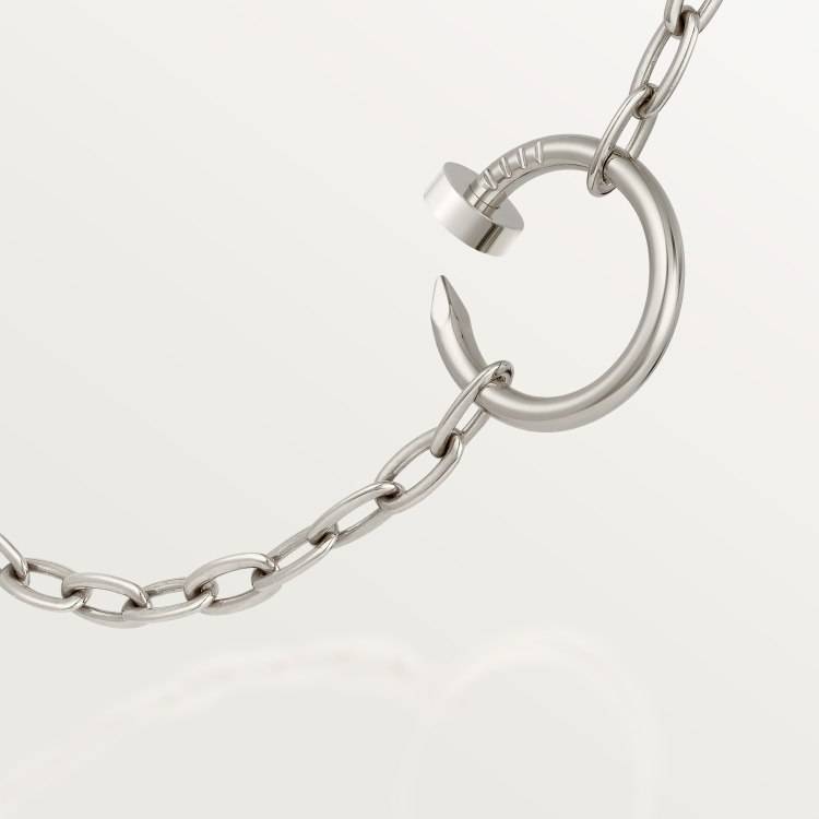 Cartier カルティエ レディース ネックレス ジュスト アン クル 750 プラチナ ブランドジュエリー 普段使い - 画像 4