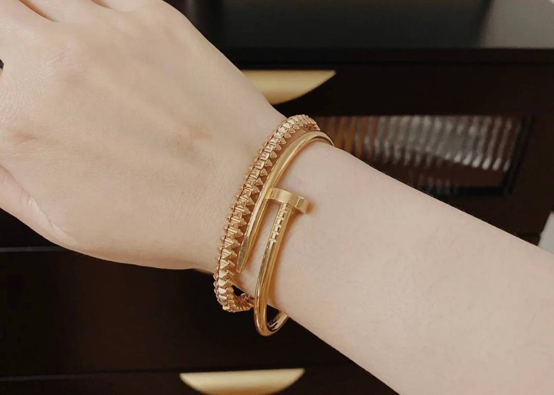Cartier カルティエ レディース ブレスレット ジュスト アン クル 750 ダイヤモンド ブランドジュエリー ギフト - 画像 3