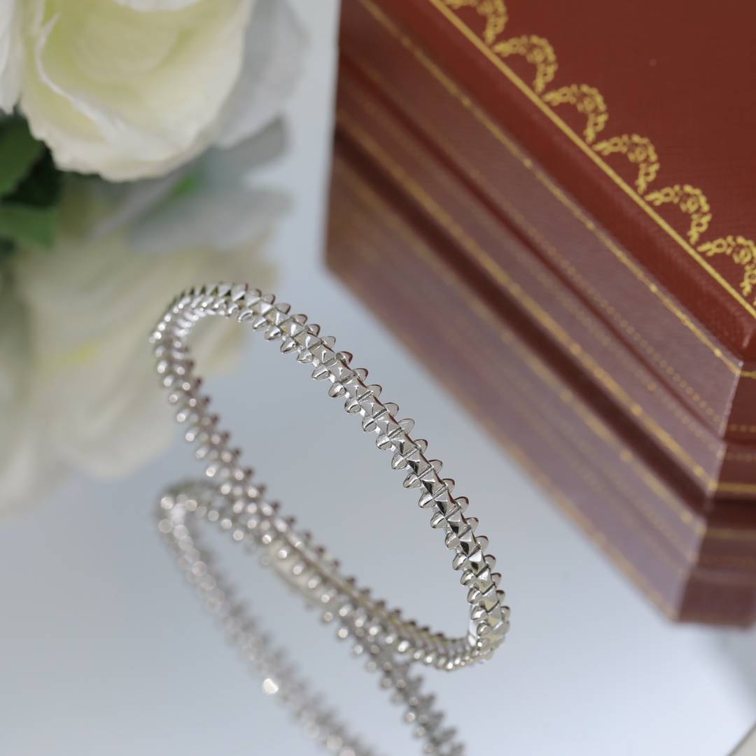 Cartier カルティエ レディース ブレスレット ジュスト アン クル 750 ダイヤモンド ブランドジュエリー ギフト - 画像 5