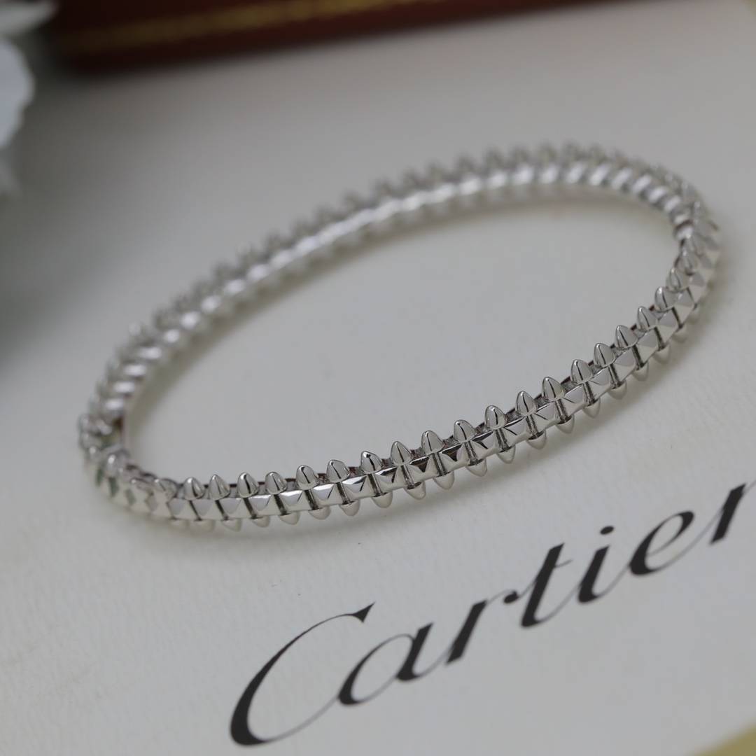 Cartier カルティエ レディース ブレスレット ジュスト アン クル 750 ダイヤモンド ブランドジュエリー ギフト - 画像 6