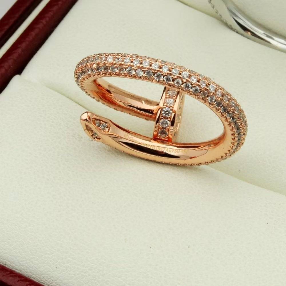 Cartier カルティエ レディース リング ジュスト アン クル 18金 ダイヤモンド ブランドジュエリー 普段使い プレゼント - 画像 2