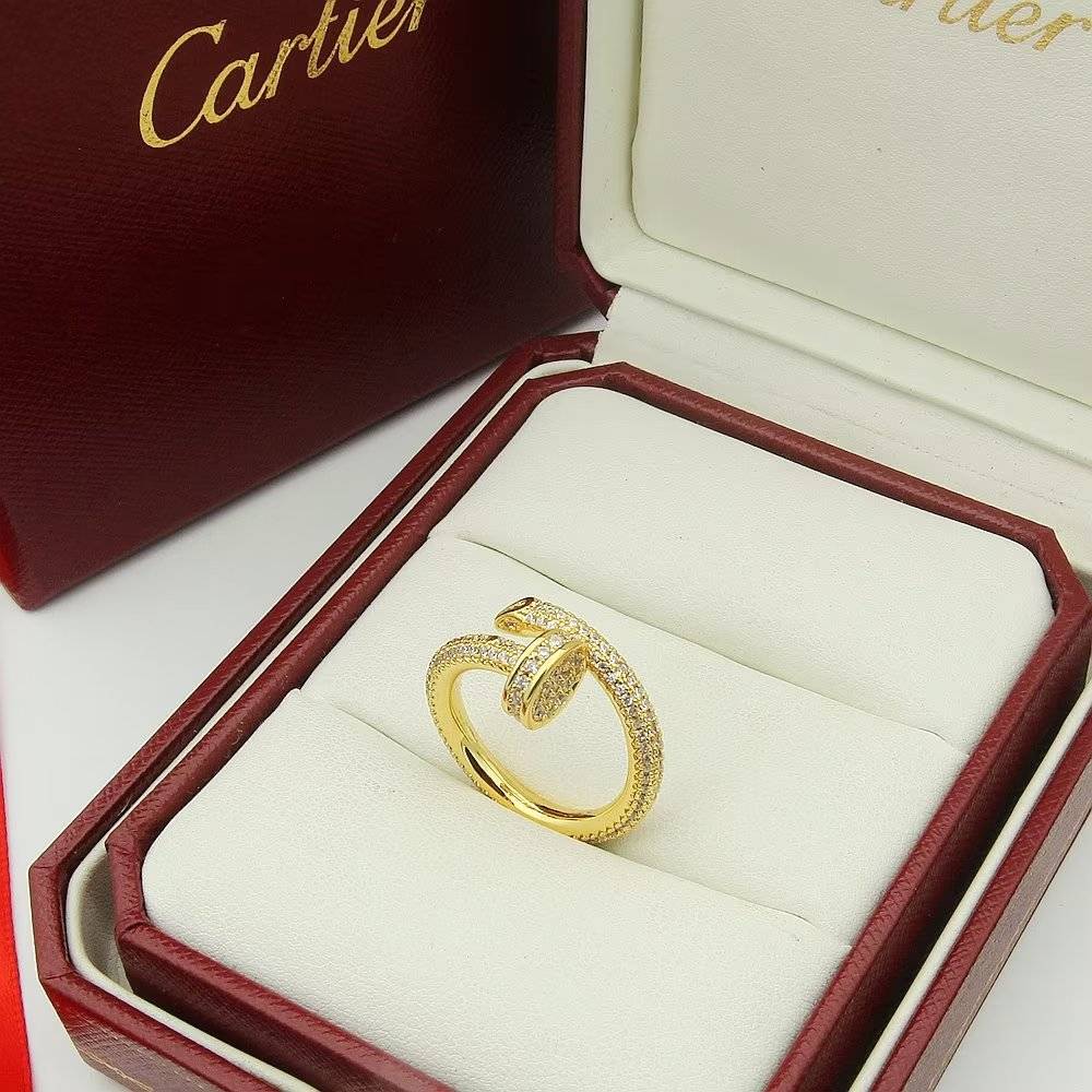 Cartier カルティエ レディース リング ジュスト アン クル 18金 ダイヤモンド ブランドジュエリー 普段使い プレゼント - 画像 3