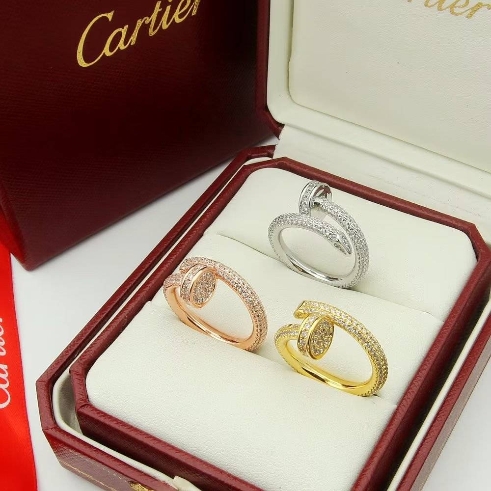Cartier カルティエ レディース リング ジュスト アン クル 18金 ダイヤモンド ブランドジュエリー 普段使い プレゼント - 画像 7