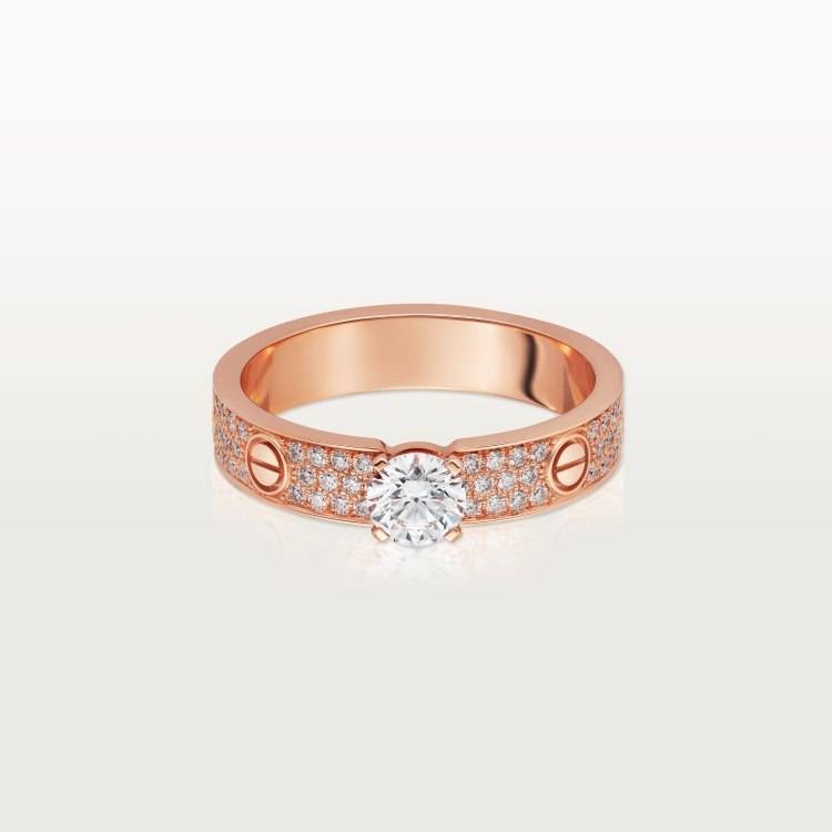Cartier カルティエ レディース リング LOVE ラブリング 18金 ダイヤモンド ブランドジュエリー 結婚指輪