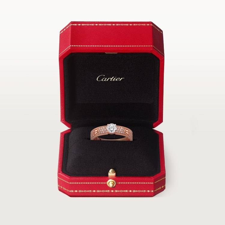 Cartier カルティエ レディース リング LOVE ラブリング 18金 ダイヤモンド ブランドジュエリー 結婚指輪 - 画像 6