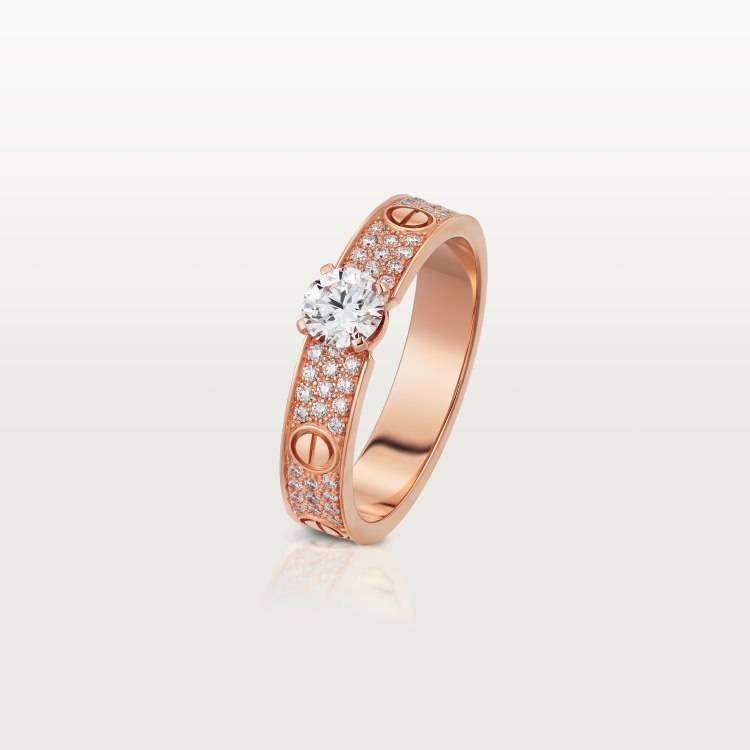 Cartier カルティエ レディース リング LOVE ラブリング 18金 ダイヤモンド ブランドジュエリー 結婚指輪 - 画像 8