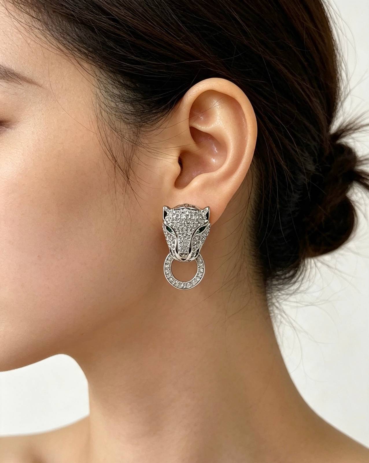 Cartier カルティエ レディース ピアス パンテール ホワイトゴールド ダイヤモンド ブランドジュエリー 普段使い ギフト - 画像 11