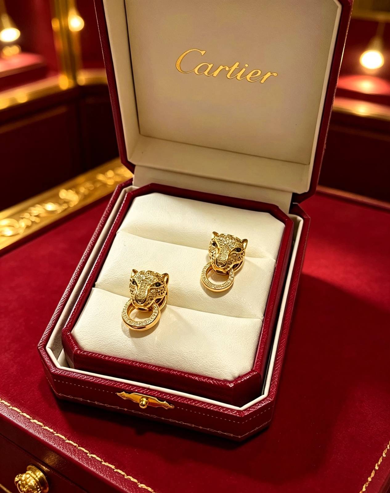 Cartier カルティエ レディース ピアス パンテール 750 YG ブランドジュエリー プレゼント