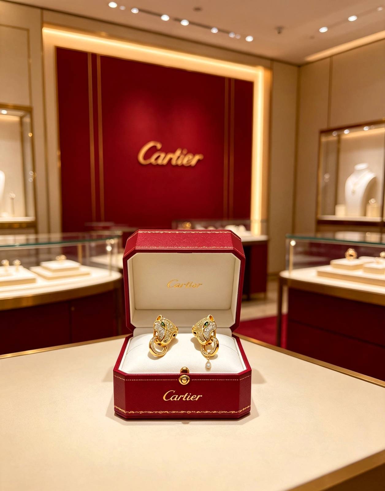 Cartier カルティエ レディース ピアス パンテール 750 YG ブランドジュエリー プレゼント - 画像 5