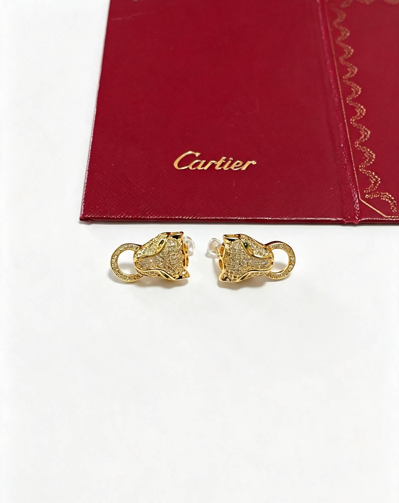 Cartier カルティエ レディース ピアス パンテール 750 YG ブランドジュエリー プレゼント - 画像 8