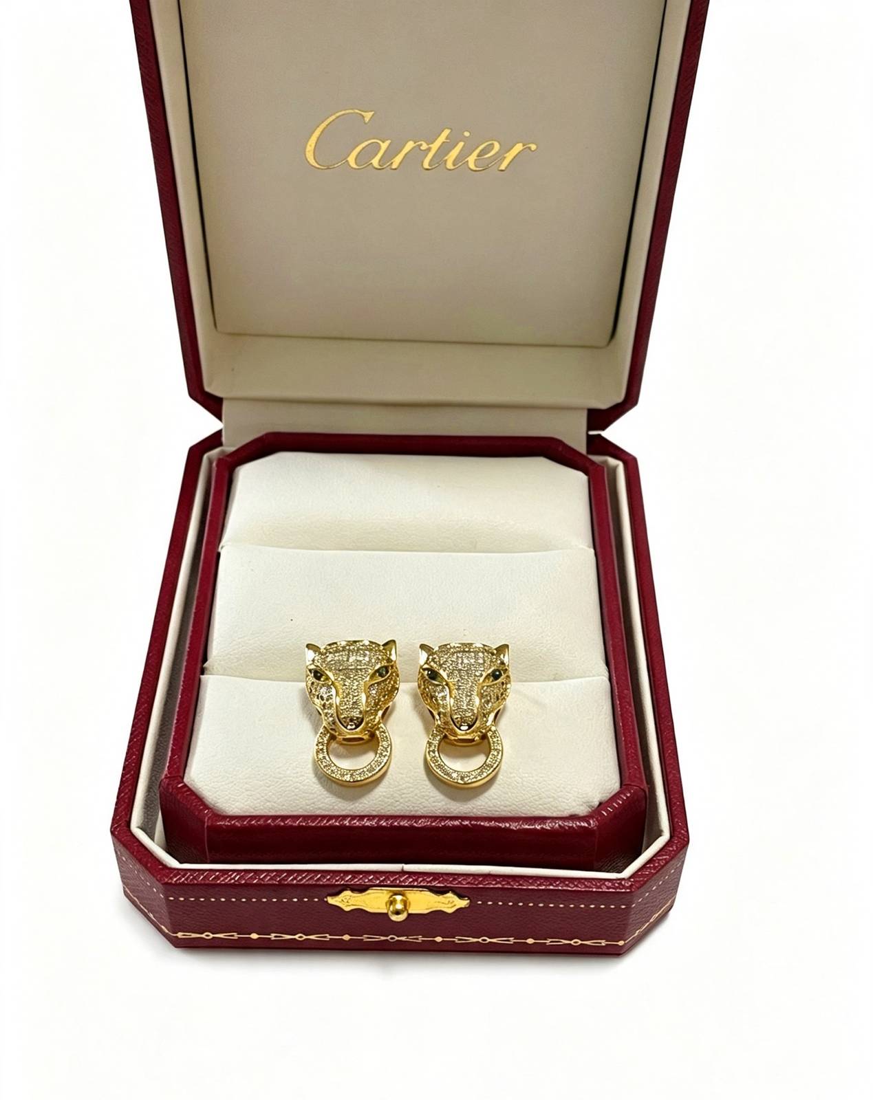 Cartier カルティエ レディース ピアス パンテール 750 YG ブランドジュエリー プレゼント - 画像 9