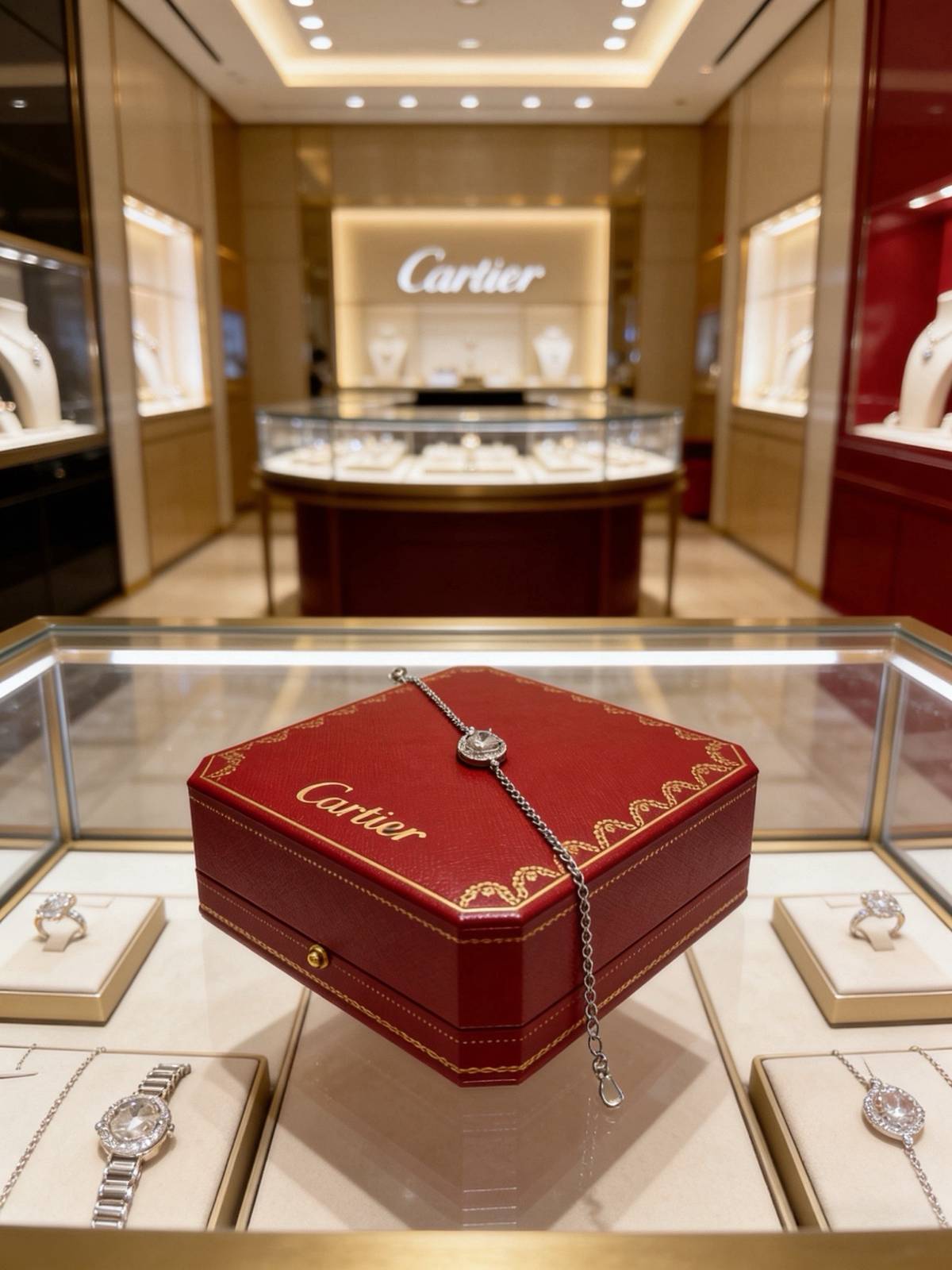 Cartier カルティエ レディース ブレスレット ジュスト アン クル K18 WG ダイヤモンド ブランドジュエリー 結婚記念日 - 画像 8