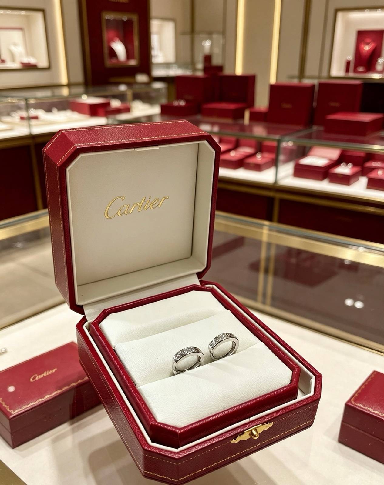 Cartier カルティエ レディース ピアス ラブ ピアス 750 ダイヤモンド ブランドジュエリー 普段使い ギフト - 画像 5