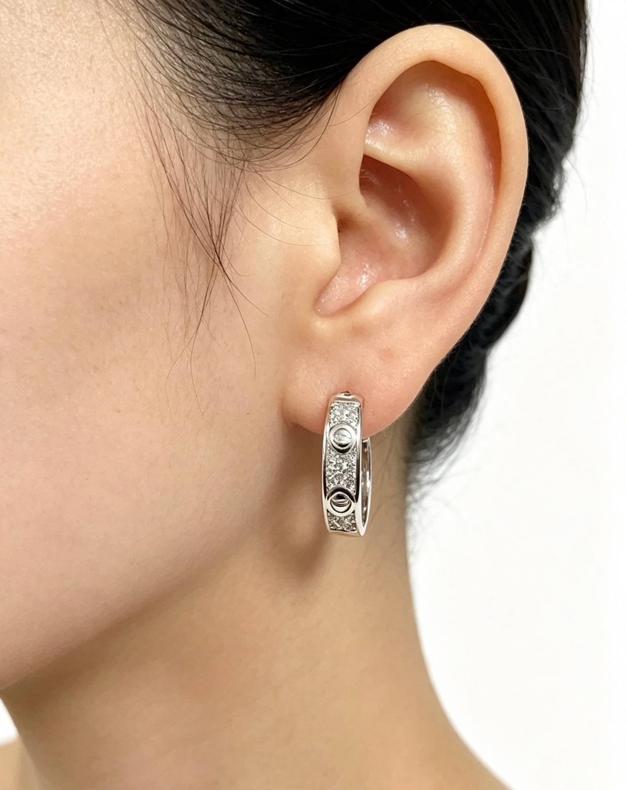 Cartier カルティエ レディース ピアス ラブ ピアス 750 ダイヤモンド ブランドジュエリー 普段使い ギフト - 画像 8