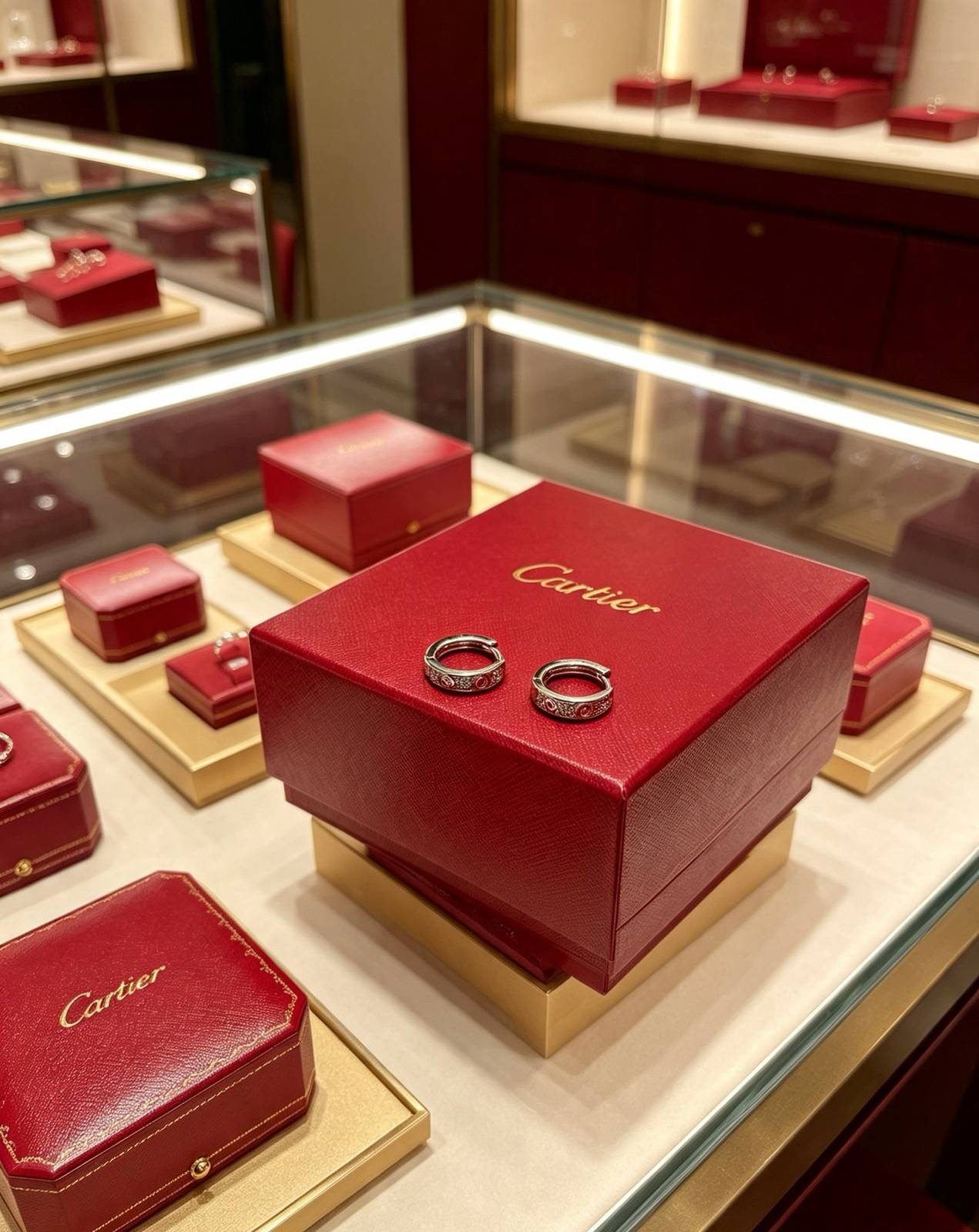 Cartier カルティエ レディース ピアス ラブ ピアス 750 ダイヤモンド ブランドジュエリー 普段使い ギフト - 画像 9