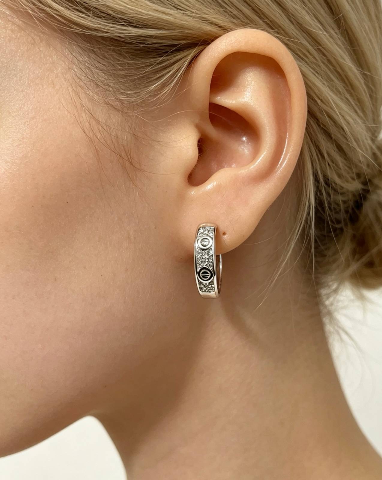 Cartier カルティエ レディース ピアス ラブ ピアス 750 ダイヤモンド ブランドジュエリー 普段使い ギフト - 画像 12