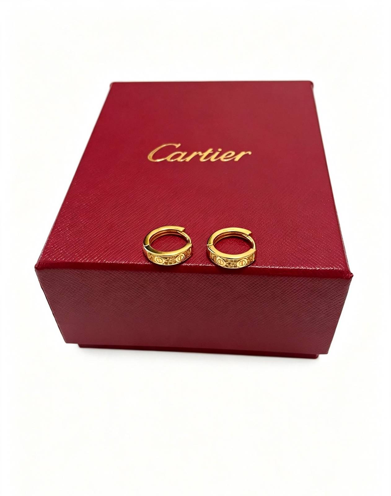 Cartier カルティエ レディース ピアス ジュスト アン クル 750 イエローゴールド ブランドジュエリー 普段使い ギフト