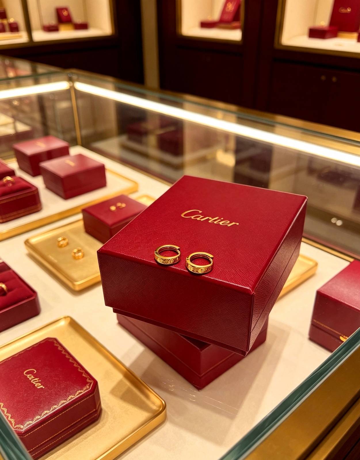 Cartier カルティエ レディース ピアス ジュスト アン クル 750 イエローゴールド ブランドジュエリー 普段使い ギフト - 画像 2