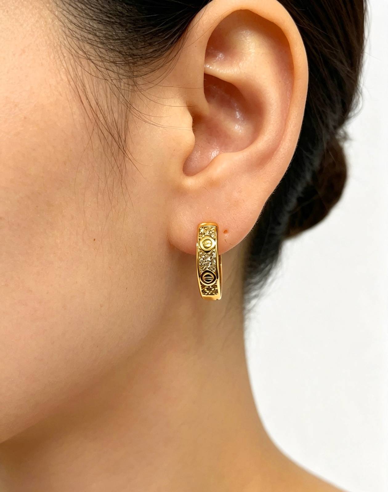 Cartier カルティエ レディース ピアス ジュスト アン クル 750 イエローゴールド ブランドジュエリー 普段使い ギフト - 画像 7
