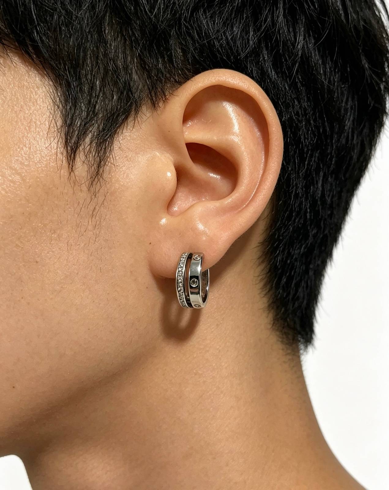 Cartier カルティエ レディース ピアス ジュスト アン クル 750WG ブランドジュエリー 普段使い ギフト - 画像 8