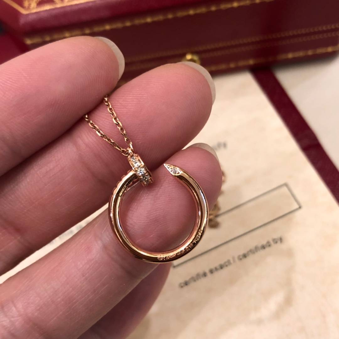 Cartier カルティエ レディース ネックレス ジュスト アン クル 18K Gold ブランドジュエリー 普段使い - 画像 5