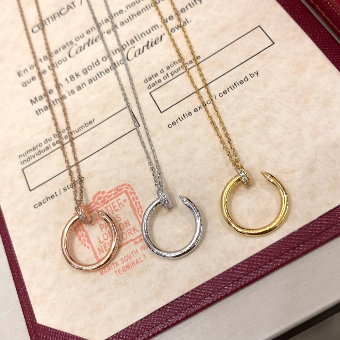 Cartier カルティエ レディース ネックレス ジュスト アン クル 18K Gold ブランドジュエリー 普段使い - 画像 6
