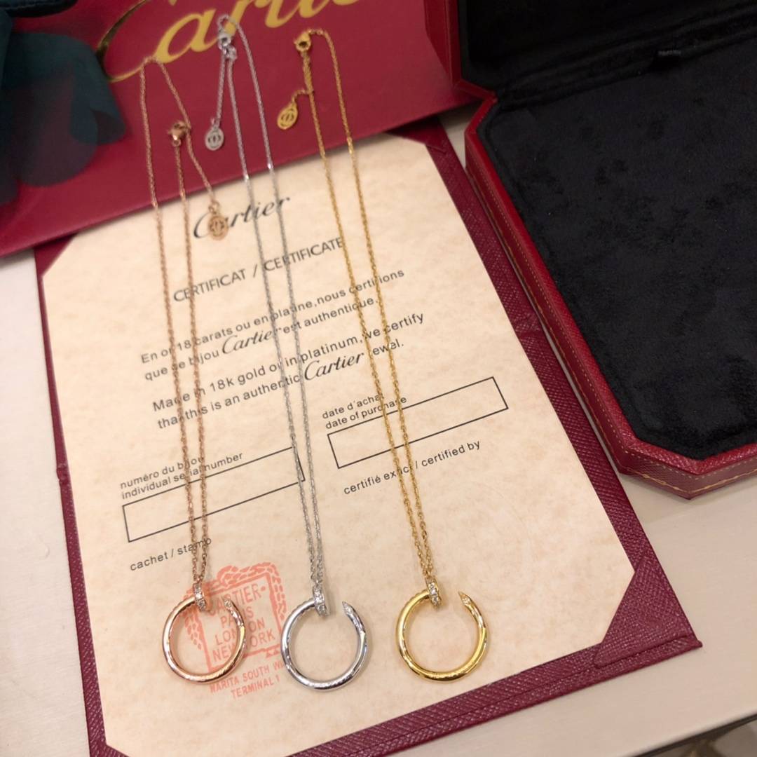 Cartier カルティエ レディース ネックレス ジュスト アン クル 18K Gold ブランドジュエリー 普段使い - 画像 7