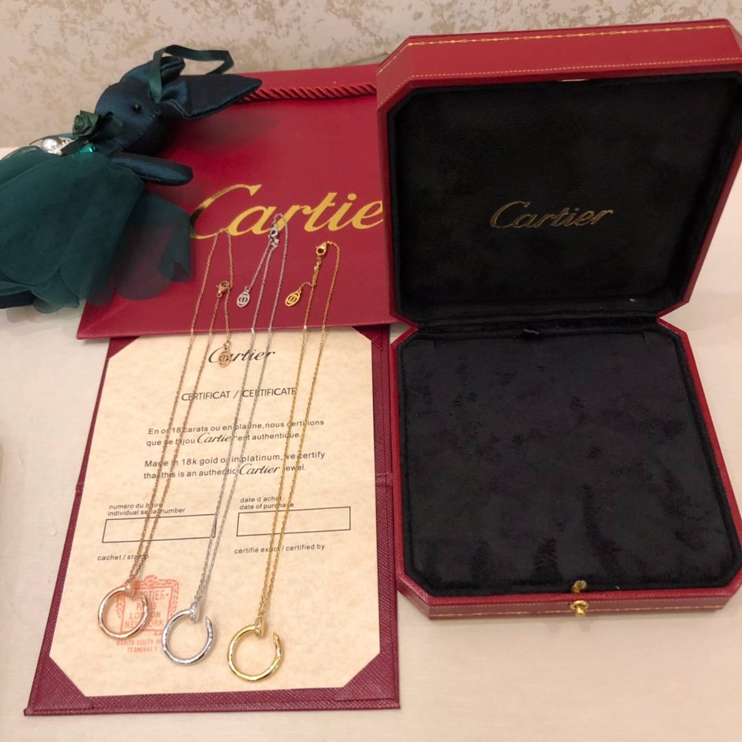Cartier カルティエ レディース ネックレス ジュスト アン クル 18K Gold ブランドジュエリー 普段使い - 画像 8